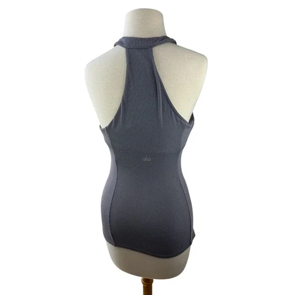 Alo Yoga Ribbed Insight Tank Purple Dusk Women's Size Small - Picture 6 of 14